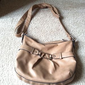 Light brown leather purse